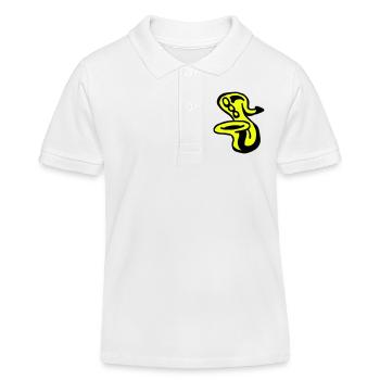 Saxophone - Polo enfant bio Stanley/Stella - blanc - Devant