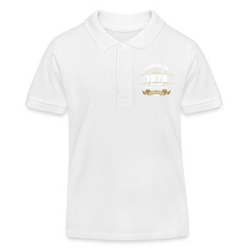 Made in 1978 46 Years of Original Excellence - Kids Organic Polo Shirt by Stanley/Stella - white - Front