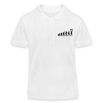 Nie wieder ist jetzt - Aufstehen Gegen Rechts - Kinder Organic Poloshirt Mini Sprinter von Stanley/Stella - Weiß - Vorne