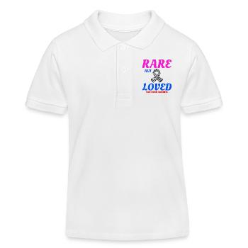 Loved Rare Disease Spread Awareness - Polo enfant bio Stanley/Stella - blanc - Devant