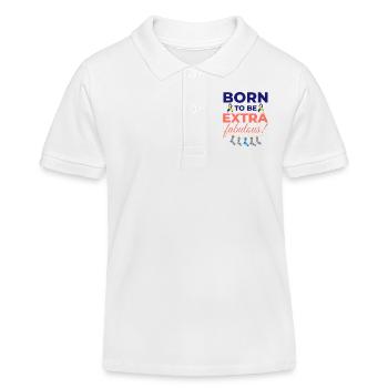 Down-Syndrom-Bewusstsein Extra fabelhaft - Kinder Organic Poloshirt Mini Sprinter von Stanley/Stella - Weiß - Vorne