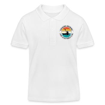 kayak Gradma Kayak Canoë Kayak Drôle - Polo enfant bio Stanley/Stella - blanc - Devant