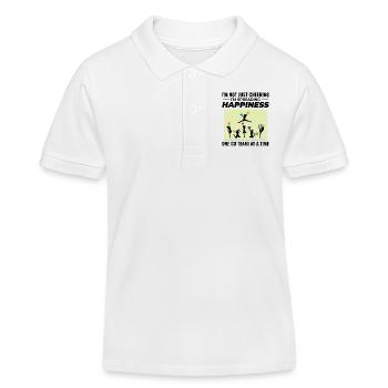 Pom-pom girl Cheerleading Girl Cheering Cheer Squad - Polo enfant bio Stanley/Stella - blanc - Devant