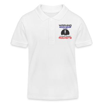 Luft- und Raumfahrtingenieur Raumfahrtraketenwissenschaftler - Kinder Organic Poloshirt Mini Sprinter von Stanley/Stella - Weiß - Vorne