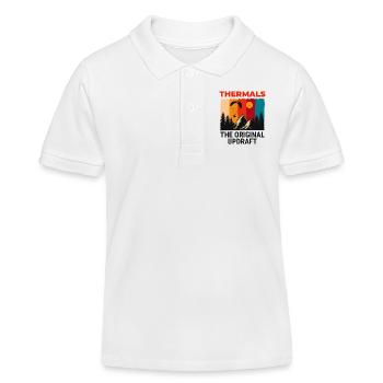 Gleitschirmpilot Gleitschirmabenteuer Thermik - Kinder Organic Poloshirt Mini Sprinter von Stanley/Stella - Weiß - Vorne