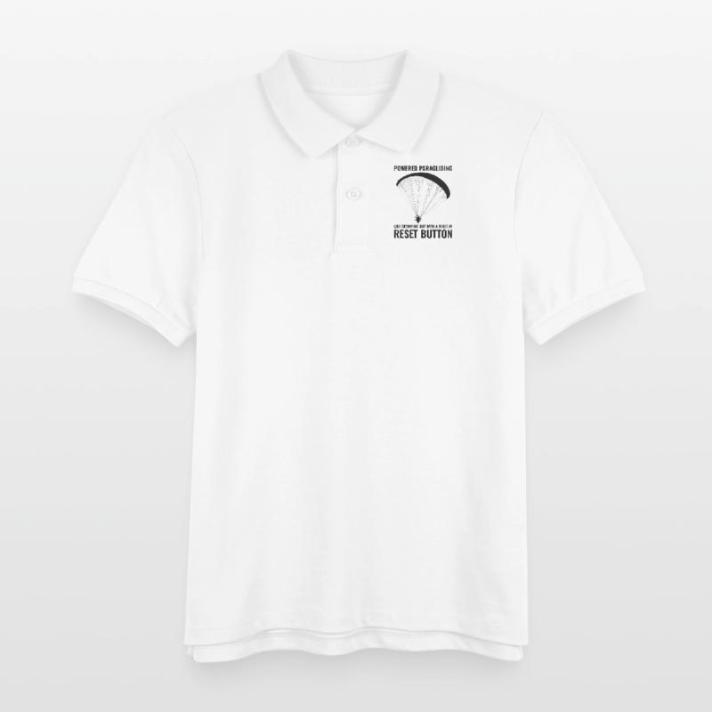 Paramotor Pilot Paramotoring Powered Paraglider Kids Organic Polo Shirt by Stanley/Stella