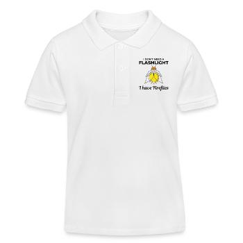 Lucioles Firefly Lightning Bug Insect Collector - Polo enfant bio Stanley/Stella - blanc - Devant