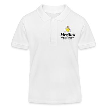 Lucioles Firefly Lightning Bug Insect Collector - Polo enfant bio Stanley/Stella - blanc - Devant