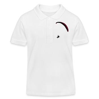 Paraglider Paragliding - Kids Organic Polo Shirt by Stanley/Stella - white - Front