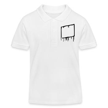 graffiti_frame - Kinder Organic Poloshirt Mini Sprinter von Stanley/Stella - Weiß - Vorne