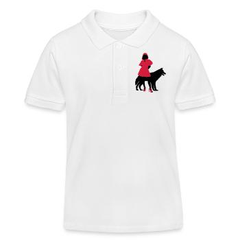 Red Riding Hood - Polo enfant bio Stanley/Stella - blanc - Devant