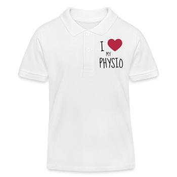 Krankengymnast / Krankengymnastin / Physio / - Kinder Organic Poloshirt Mini Sprinter von Stanley/Stella - Weiß - Vorne