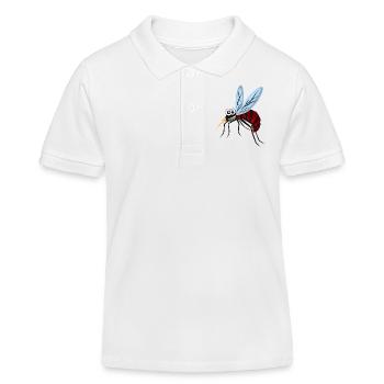 moustique dessin drole insecte 303_6 - Polo enfant bio Stanley/Stella - blanc - Devant