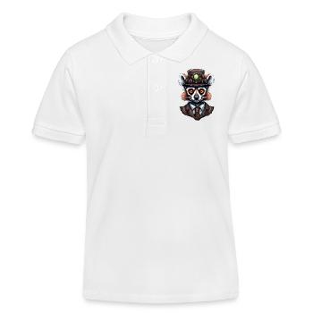 Lemur - Kids Organic Polo Shirt by Stanley/Stella - white - Front