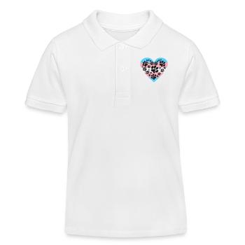 Fierté du chiot trans - Polo enfant bio Stanley/Stella - blanc - Devant