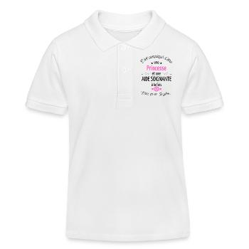 T-shirt Princesse Aide Soignante - Polo enfant bio Stanley/Stella - blanc - Devant
