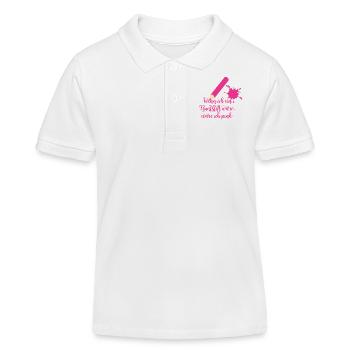 Stift - Kinder Organic Poloshirt Mini Sprinter von Stanley/Stella - Weiß - Vorne