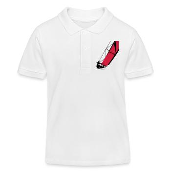 Segelboot - Kinder Organic Poloshirt Mini Sprinter von Stanley/Stella - Weiß - Vorne