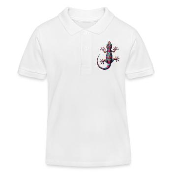 Gecko - Kinder Organic Poloshirt Mini Sprinter von Stanley/Stella - Weiß - Vorne