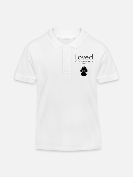 Le chien aimé - Polo enfant bio Stanley/Stella - blanc