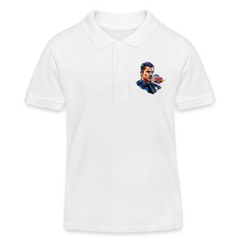 Polizei / Einsatz / Beruf / Job / Einsatzkräfte - Kinder Organic Poloshirt Mini Sprinter von Stanley/Stella - Weiß - Vorne