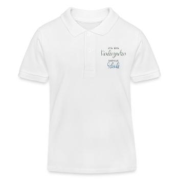 Bye bye Kindergarten - SERVUS SCHULE - School enrollment - Kids Organic Polo Shirt by Stanley/Stella - white - Front