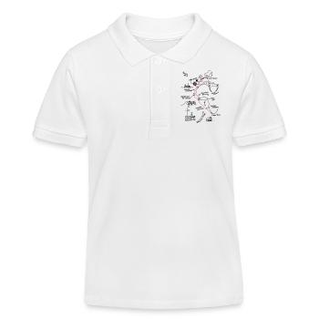 Polarstern Cruiseplot - Kinder Organic Poloshirt Mini Sprinter von Stanley/Stella - Weiß - Vorne