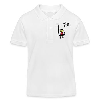 balançoire d'enfants 3 - Polo enfant bio Stanley/Stella - blanc - Devant