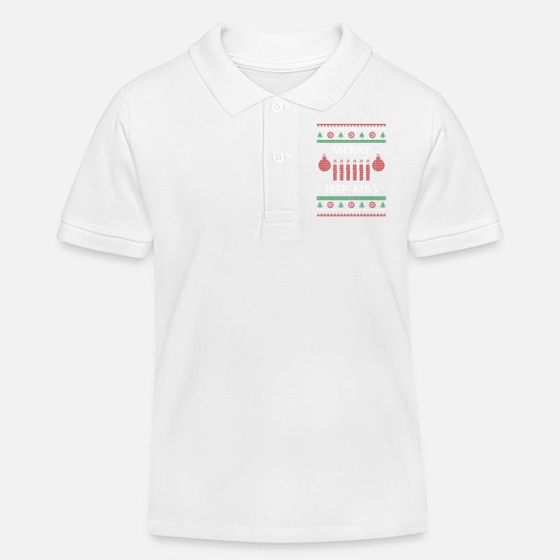 Joyeux Jeep Mas - Polo enfant bio Stanley/Stella - blanc