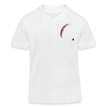 Paraglider - Kids Organic Polo Shirt by Stanley/Stella - white - Front