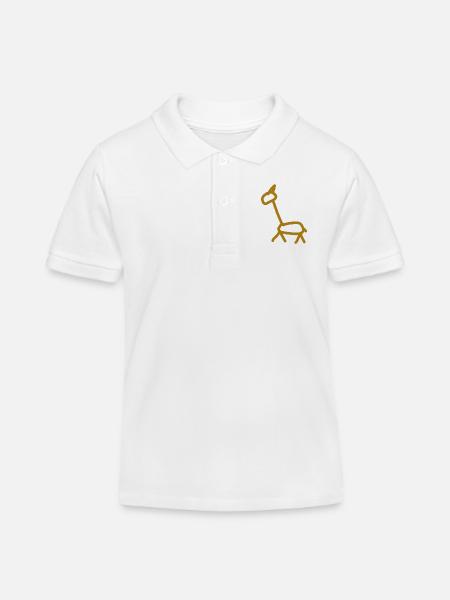 girafe - Polo enfant bio Stanley/Stella - blanc