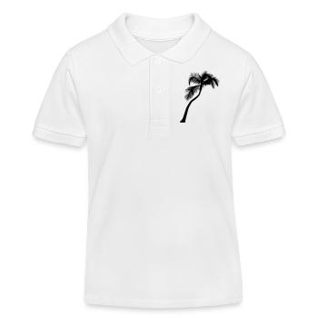 Palme - Kinder Organic Poloshirt Mini Sprinter von Stanley/Stella - Weiß - Vorne