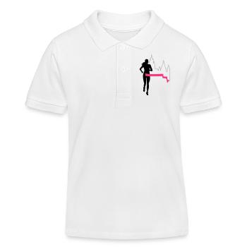 Marathon - Mayence - coureur - Exécuter - Run - 3C - Polo enfant bio Stanley/Stella - blanc - Devant