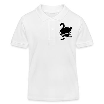Schwan - Kinder Organic Poloshirt Mini Sprinter von Stanley/Stella - Weiß - Vorne