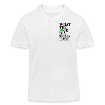 Car - Kids Organic Polo Shirt by Stanley/Stella - white - Front