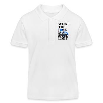 Car - Kids Organic Polo Shirt by Stanley/Stella - white - Front
