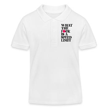 Car - Kids Organic Polo Shirt by Stanley/Stella - white - Front