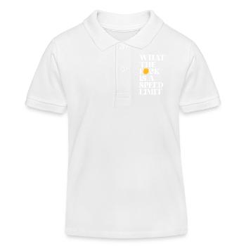 Car - Kids Organic Polo Shirt by Stanley/Stella - white - Front