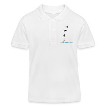 Saut de tour - Polo enfant bio Stanley/Stella - blanc - Devant