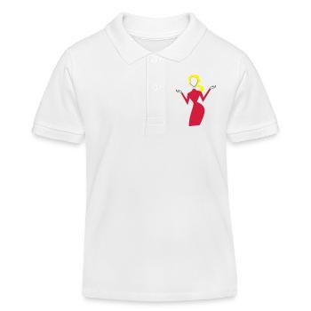 frau - Kinder Organic Poloshirt Mini Sprinter von Stanley/Stella - Weiß - Vorne