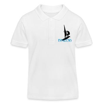 Windsurfen / Windsurfer / Windsurf / Windsurfing - Kinder Organic Poloshirt Mini Sprinter von Stanley/Stella - Weiß - Vorne