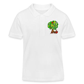 Tree - Kids Organic Polo Shirt by Stanley/Stella - white - Front