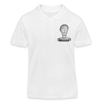Mannequin dessiné - Polo enfant bio Stanley/Stella - blanc - Devant