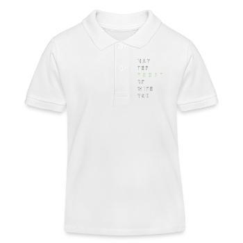 May the Forst be with you - (linksbündig) - Kinder Organic Poloshirt Mini Sprinter von Stanley/Stella - Weiß - Vorne