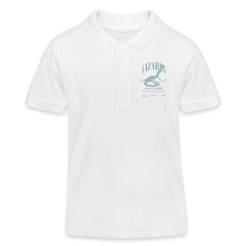 Green Tree Monitor Streetwear Lizard Keeper - Kids Organic Polo Shirt by Stanley/Stella - white - Front
