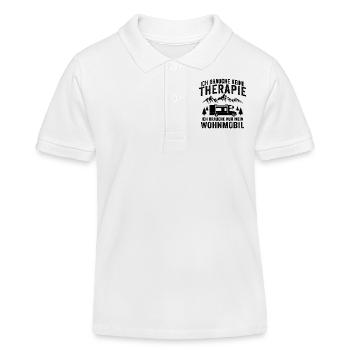 Ich brauche nur mein wohnmobil - Kinder Organic Poloshirt Mini Sprinter von Stanley/Stella - Weiß - Vorne