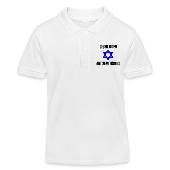Gegen jeden antisemitismus - Kinder Organic Poloshirt Mini Sprinter von Stanley/Stella - Weiß - Vorne