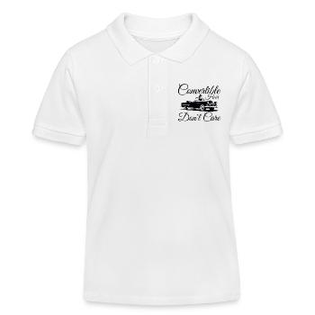 Wandelbares Haar Kümmert Euch Nicht Lustiges Sommerfahren - Kinder Organic Poloshirt Mini Sprinter von Stanley/Stella - Weiß - Vorne