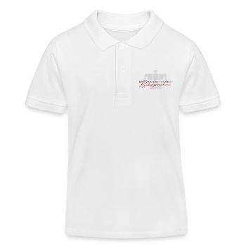 Bikepacker du Tour cycliste - Polo enfant bio Stanley/Stella - blanc - Devant