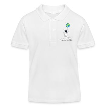 one planet - Kinder Organic Poloshirt Mini Sprinter von Stanley/Stella - Weiß - Vorne